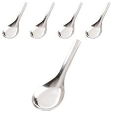 HIKARI 日光生活 不銹鋼湯匙 中 H707-304, 銀色, 5個