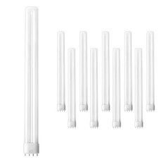 WONHA 長壽燈泡 三波長 FPL 普通燈泡 36W, 10個, 燈泡色