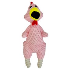 Bestkin 大嘴雞絨毛發聲寵物玩具, 1個, 粉雞