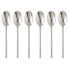 JUST HOME 騎士風格 304不鏽鋼咖啡匙 7007-12A, 6個, 銀色