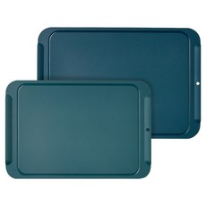 sillymann Harmony TPU 安心砧板 中+大 套組 海洋綠, 1套, 砧板 中型 + 大型