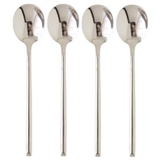 JUST HOME 騎士風格 304不鏽鋼圓餐匙 7007-05A, 4個, 銀色