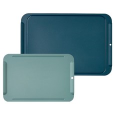 실리만 하모니 TPU 안심 도마 소 + 대 세트 오션그린, 1세트, 도마 소형 + 대형