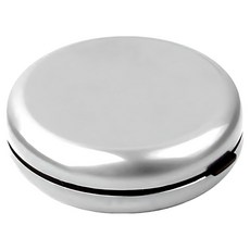 YORI CAR 優里 日幣圓形收納盒, 1個, 銀色