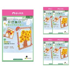 유니아트 자연놀이계절나무액자 만들기 DIY755 세트, 혼합색상, 5세트