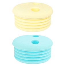 上手家居 零食分裝盒2件組 餅乾盒/矽膠保鮮盒/零食盒/零食杯 黃色 + 藍色, 1套