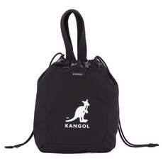 KANGOL 袋鼠 三用翻面水桶包 6322170120, 黑色