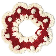 Bestkin 鉤織雲朵花環 莓果, 1個, 紅色
