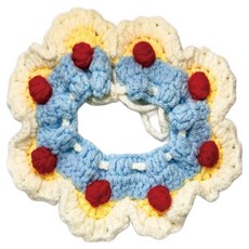 Bestkin 鉤織雲朵花環 晴空, 藍色, 1個