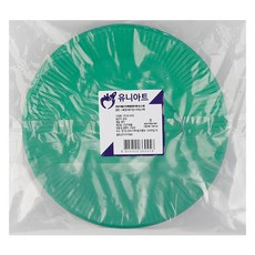 유니아트 C칼라종이접시, 초록, 50개