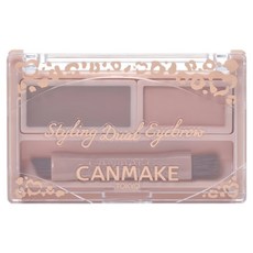 CANMAKE 雙效造型眉彩 眉蠟 + 眉粉 1.3g, 1個, 03 玫瑰棕