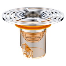 kingkong 磁吸自動吸附防臭地漏芯 除蟲 防臭 排水蓋 自動開合 黃色, 1個