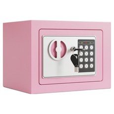 로벨디 모던 가정용 미니 금고 200 x 170 x 170 mm, 핑크