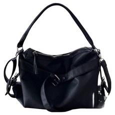 MDMS 軟皮肩背包, 黑色