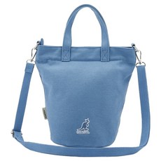 KANGOL 袋鼠 帆布側背包 6325170282, 中藍色