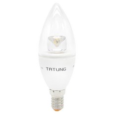 TATUNG 大同 LED 尖清 白光 全電壓 E14 5W, 1個, 晝光色