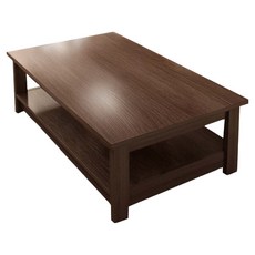 雙層客廳桌 CJ025004N887V01 100 x 50 x 45cm, 胡桃色