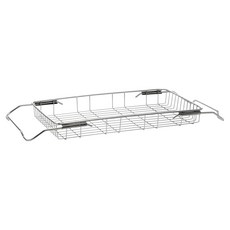 4BNK 全不鏽鋼伸縮水槽瀝水架, 銀色, 1個