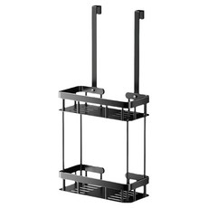 REAL PICKY 浴室2層掛式淋浴架, 黑色, 1個