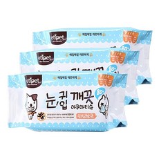 etipet 寵物眼耳清潔水潤紙巾 80張, 3包