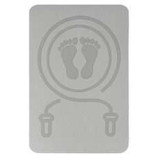 kingkong 加厚靜音跳繩墊/運動健身瑜珈墊/跳繩毯 8mm, 1個, 灰色