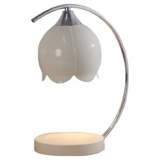 花朵香氛蠟燭暖燈, 白色