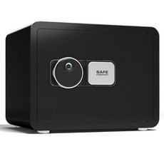 LOBELDE 可更換電池 指紋 現代風 家用 迷你 保險箱 25, 黑色