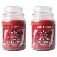 LUMIE CANDLE 香氛蠟燭, 2個, 黑櫻桃, 570g