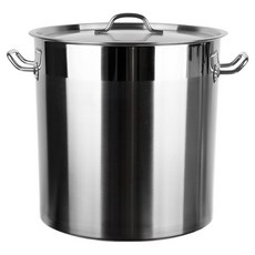 plala All-rounder 電磁爐 全不鏽鋼 電磁爐衛生容器 15G L, 銀色, 1個, 39cm