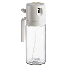 Couselect 噴倒兩用油壺 加厚玻璃霧化噴油瓶/調味罐/控油瓶 米灰色, 1個, 550ml
