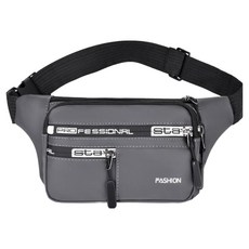 D.FAVE 運動防水腰包, 1個, 灰色