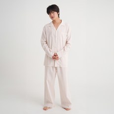 HitTheHay 棉質條紋睡衣 家居服 上下套裝