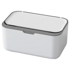 北歐風大開口上開蓋濕紙巾收納盒, 1個, 白色