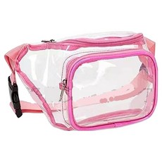 디페이브 방수 래프팅 PVC 투명 러닝벨트 힙색, 핑크, 1개