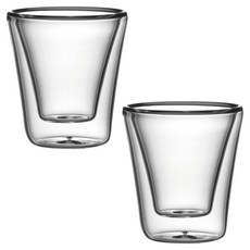 tescoma 雙層玻璃濃縮咖啡杯 70ml, 透明色, 2個