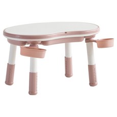 리바트 피노 키즈 높이조절 멀티테이블, 핑크