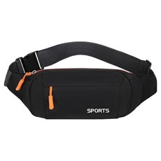 Difave 運動跑步腰包, 1個, 黑色