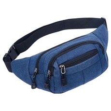 D.FAVE 時尚跑步腰包, 1個, 藍色