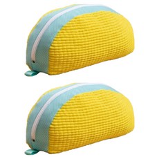 Othem鞋子洗衣袋 特大型, 黃色, 2個