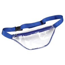 D.fave 透明PVC跑步腰帶 臀包, 藍色, 1個