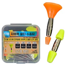 히트페이스 저부력 멀티 수중찌 12p, 혼합색상, 1개