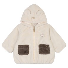 ETTOI 送禮用 Logan 拼色毛絨夾克