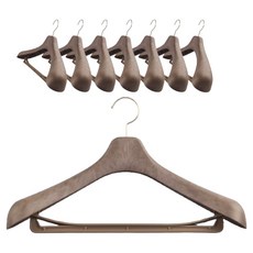 男款Cordis高級西裝衣架, 8個, 棕色