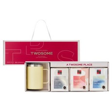 A TWOSOME PLACE 基本禮盒組, 1套, 黑色咖啡棒 30p + 甜味咖啡棒 30p + 低咖啡因咖啡棒 30p + 黃色不鏽鋼杯