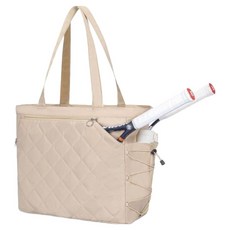 美華部長 網球 羽毛球 球拍 鞋袋, 1個, 米色