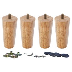 라이크스 원목 가구 다리 4p 세트, 우드, 1세트