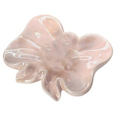 橡合杉 陶瓷蝴蝶結肥皂盒, 1個, 粉色