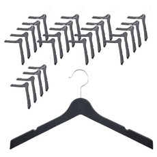 코디스 슬림 자켓 옷걸이, 블랙, 25개