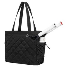 Mihwabujang 網球羽毛球球拍鞋袋, 1個, 黑色