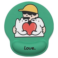 Daon 方便易用護腕滑鼠墊 230 x 253 x 25 mm, 1個, TYPE 16